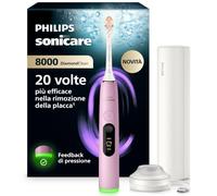 Philips Sonicare Next-Generation DiamondClean 8000 Spazzolino elettrico - con Feedback di pressione, 15 impostazioni, rosa, HX8311/15