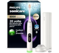 Philips Sonicare Next-Generation DiamondClean 8000 Spazzolino elettrico - con Feedback di pressione, 15 impostazioni, bianco polvere, HX8311/11