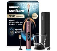 Philips Sonicare Next-Generation DiamondClean 9000 Spazzolino elettrico - con Feedback di copertura totale, Feedback di pressione, 21 impostazioni, viola satinato, HX9214/85