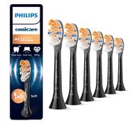Philips Sonicare A3 Premium All-in-One, testine di ricambio originali, nero, confezione da 6, HX9096/88