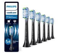 Philips Sonicare C3 Premium Plaque Defence, testine di ricambio originali, nero, confezione da 6, HX9046/88