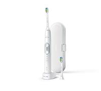 Philips Sonicare ProtectiveClean 6100 HX6877/29 Spazzolino Elettrico Sonico, con 2 Testine, 3 Modalità, 3 Intensità, Mode Pairing e Custodia da Viaggio