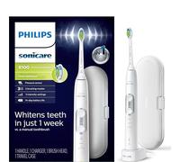 PHILIPS Sonicare ProtectiveClean 6100 Spazzolino Elettrico Ricaricabile, con Sensore di Pressione, 3 Modalità di Pulizia, SmarTimer e QuadPacer, Durata della Batteria 14 Giorni, Custodia da Viaggio,