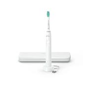 Philips Sonicare serie 3100 Spazzolino Elettrico Sonico Bianco, con custodia da viaggio HX3673/13 Philips