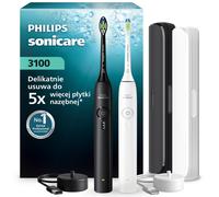 Philips Sonicare Spazzolino sonico HX4072/73 bianco + nero (doppio pacchetto)