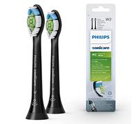 PHILIPS Sonicare Testine per spazzolino sonico Original W2 Optimal White Standard - Confezione da 2 unità in nero modello HX6062/13, Vecchio, 2 Testine