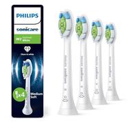 Philips Sonicare W2 Optimal White, testine di ricambio originali, bianco, confezione da 4, HX6064/87