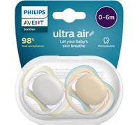 philips spa Avent succhietto ultra air 6-18m no deco neutro 2 pezzi
