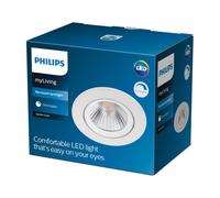 Philips Lighting Faretto da Incasso LED Sparkle, Equivalente a 5.5W, 27K, Dimmerabile, Bianco