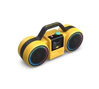 PHILIPS The Roller Wireless Speaker TAMS60Y - 120W max, Bluetooth 6.0, impermeabile IP67, batteria 24h, suono stereo, design retrò, Auracast, USB-C, luci LED - Giallo