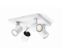 Philips 5309431p0 myLiving, Spot LED Runner 4 flg, 920LM, bianco, metallo, 3.5 Watts, integrato, 24 x 24 x 10.9 cm