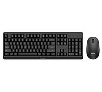 Philips SPT6307BL/16 - Combo tastiera-mouse wireless per Windows, Linux, Mac, ricevitore USB 2.4 GHz, PC, portatile, QWERTY spagnolo, tastiera 110 tasti, mouse 1600dpi, nero