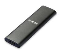 PHILIPS SSD portatile esterno 500 GB - Ultra Slim SATA Ultra Speed USB-C, velocità di lettura fino a 540 MB/s, alluminio