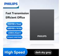 PHILIPS SSD Portatile, Unità a Stato Solido Esterna Da 1 TB, Velocità Fino a 550
