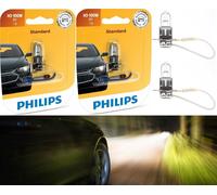 Philips Standard H3 55W Due Lampadine Nebbia Luce Alogena Ricambio Azione Spina