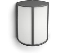 Philips Stock Lampada LED da Parete, Giardino ed Esterni, 6W, Nero-Wall Lantern