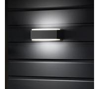 Philips LED Stratosphere Ultra Efficiente Lampada a Parete per Esterni, Luce Bianca Calda, 3.8W, IP44, Antracite