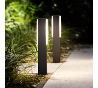 Philips LED Stratosphere Ultra Efficiente Paletto per Esterni, Luce Bianca Calda, 3.8W, IP44, Antracite