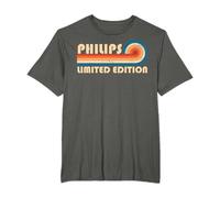 PHILIPS Surname Retro Vintage 80s 90s Birthday Reunion Maglietta