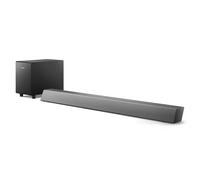 Philips TAB5308/10 Soundbar 2.1 con Subwoofer Wireless, 140W, Woofer da 4,5", 4 Modalità EQ, HDMI ARC, Ingresso Audio, Ingresso Ottico, Design Compatto, Telecomando, Grigio scuro