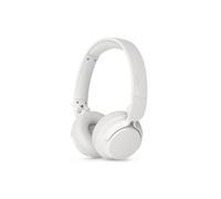 Philips TAH4500WT Cuffie wireless on-ear cancellazione rumore, 70h riproduzione, Bassi dinamici, Driver 32mm, Bluetooth6.0 Multipoint, Accoppiamento rapido, Cuscinetti/batteria sostituibili - Bianco