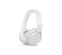 Philips TAH5219WT/00 Lightweight On Ear Wireless Bluetooth Headphones with Passive Noise Isolation - 65 Hours Play Time, Natural Sound, Clear Calls, Dynamic Bass, 2 Hours USB-C Charging- White
