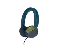 Philips TAK2000CT 2000 Series - Cuffie pieghevoli per bambini, con cavo, volume limitato, condivisione audio, 3,5 mm e cavo USB-C inclusi, colore: verde acqua