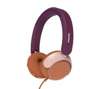 Philips TAK2000MP 2000 Series - Cuffie pieghevoli con cavo, volume limitato, condivisione audio, 3,5 mm e cavo USB-C inclusi, colore: Magenta Viola