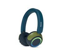 Philips TAK4200CT Serie 4200 Cuffie pieghevoli per bambini on-ear wireless - 45 ore di riproduzione a volume limitato, Condivisione audio, Cavo 3,5mm e USB-C incluso - Cristallo verde acqua