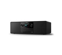 Philips TAM6500/10 Sistema musicale micro 100 Watt, Bluetooth 6.0, Auracast, Radio DAB+/FM, CD/USB/Ingresso audio, Altoparlanti Bass-Reflex, Display a colori, Telecomando, Plastica riciclata - Nero
