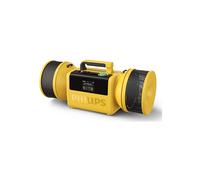 PHILIPS The Tube TAMS80Y - Altoparlante wireless 280W max, Bluetooth 6.0, impermeabile IP67, batteria 24h, suono stereo, Auracast, USB-C, luci LED, giallo