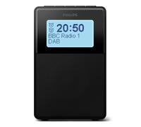 Philips TAR5100 Radio sveglia DAB FM a prova di schizzi con USB e Bluetooth, realizzata in materiale PCR sostenibile