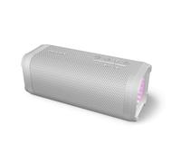 Philips TAS2000W Altoparlante wireless Bluetooth con spettacolo di luci LED, 20 W Bass+, Auracast, 20H di riproduzione, Impermeabilità IPX5, Riproduzione USB, Microfono, Controllo app - Bianco