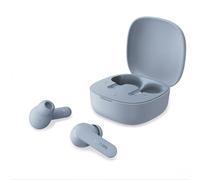 Philips TAT2100LB Auricolari True Wireless Bluetooth 6.0, 36 ore di riproduzione, 4 mic per chiamate chiare, Resistenza agli schizzi IPX4, Alloggiamento tascabile per la ricarica, Blu chiaro