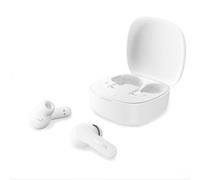 Philips TAT2100WT Auricolari True Wireless Bluetooth 6.0, 36 ore di riproduzione, 4 mic per chiamate chiare, Resistenza agli schizzi IPX4, Alloggiamento tascabile per la ricarica, Bianco