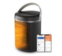 Philips Termoventilatore silenzioso 3000, 2000W, 24 dB*, EcoAI, portatile | Risparmio energetico 50%, 5 funzioni di sicurezza, oscillazione 45°, silenzioso, App Air+, Grigio scuro (CX3120/01)