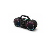 PHILIPS The Roller Wireless Speaker TAMS60B - 120W max, Bluetooth 6.0, impermeabile IP67, batteria 24h, suono stereo, design retrò, Auracast, USB-C, luci LED - Nero