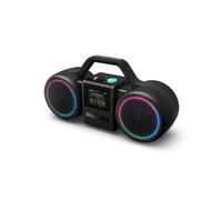 PHILIPS The Roller Wireless Speaker TAMS60B - 120W max, Bluetooth 6.0, impermeabile IP67, batteria 24h, suono stereo, design retrò, Auracast, USB-C, luci LED - Nero