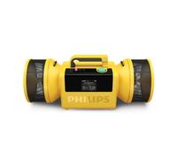 PHILIPS The Tube TAMS80Y - Altoparlante wireless 280W max, Bluetooth 6.0, impermeabile IP67, batteria 24h, suono stereo, Auracast, USB-C, luci LED, giallo