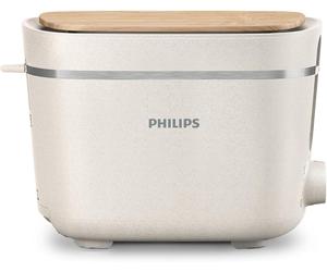 Philips Tostapane Eco Conscious, Plastica Bio al 100%, 8 Livelli di Doratura, Sc