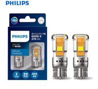 Philips LED T10 W5W Ultinon Pro6000 6800K 6000K Stile Bianco 80W Segnale super luminoso Luce interna Lampade di lettura per porte 11961, 2x