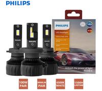 Philips Ultinon Rally 3550 H7 H4 H11 HB3 HB4 HIR2 faro a LED 100W 9000LM potenza massima Bright 6500K lampadine di aggiornamento Turbo bianche 2x
