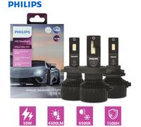 Philips Ultinon Rally 3551 LED H4 H7 H11 HB3 HB4 HIR2 Potenza massima 50W 4500LM Faro per auto 6500K Bianco Max Lumen Watt Lampadine LED 2X