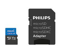 Philips Ultra Pro microSDXC Card 128 GB+adattatore SD UHS-I U3,velocità di lettura fino a 100 MB/s,A1 Fast App Perf,V30,scheda di memoria per smartphone,tablet,PC,lettore di schede,video 4K UHD