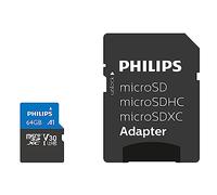 Scheda microSDXC Philips 64GB Classe 10, UHS-I U3, 4K