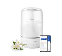 Philips Umidificatore d'aria - con nebulizzazione Sky High, autonomia fino a 32 ore, serbatoio dell'acqua da 3 litri, con impostazione Sleep e luce notturna, per stanze fino a 38 m² (HU1509/00)