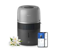 Philips HU5710/03 - Umidificatore ad aria, 4,5 l, 56 mq m, modalità notturna, 3 velocità, grigio carbone