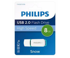 Philips USB 2.0 8 GB Snow Edition Green FM08FD70B/10 NEW