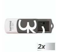 Philips USB 3.0 32GB Vivid Edition grigio conf.da 2pz Chiavetta USB FM32FD00D/00