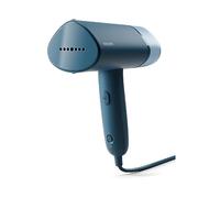 PHILIPS Vaporiera portatile serie 3000, compatta e pieghevole, pronta all'uso in 30 secondi, 1000 W, fino a 20 g/min, non necessita di asse da stiro, blu (STH3000/20)